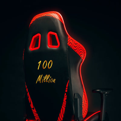 Pewdiepie LED 100 Million Edition Gaming Chair Clutch Chairz Large-XL 100M LED 